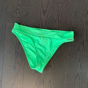 blackbough swim high waist green bikini bottoms